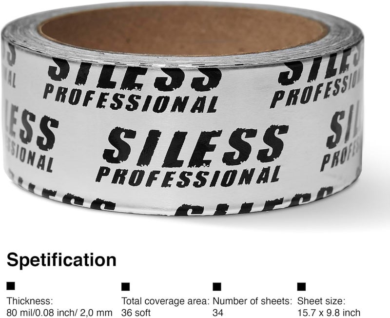 Siless Professional Finishing Sealing Tape for car Sound deadening Installation 1-1/2in x 30ft, Silver, 3 Pack - Image 4